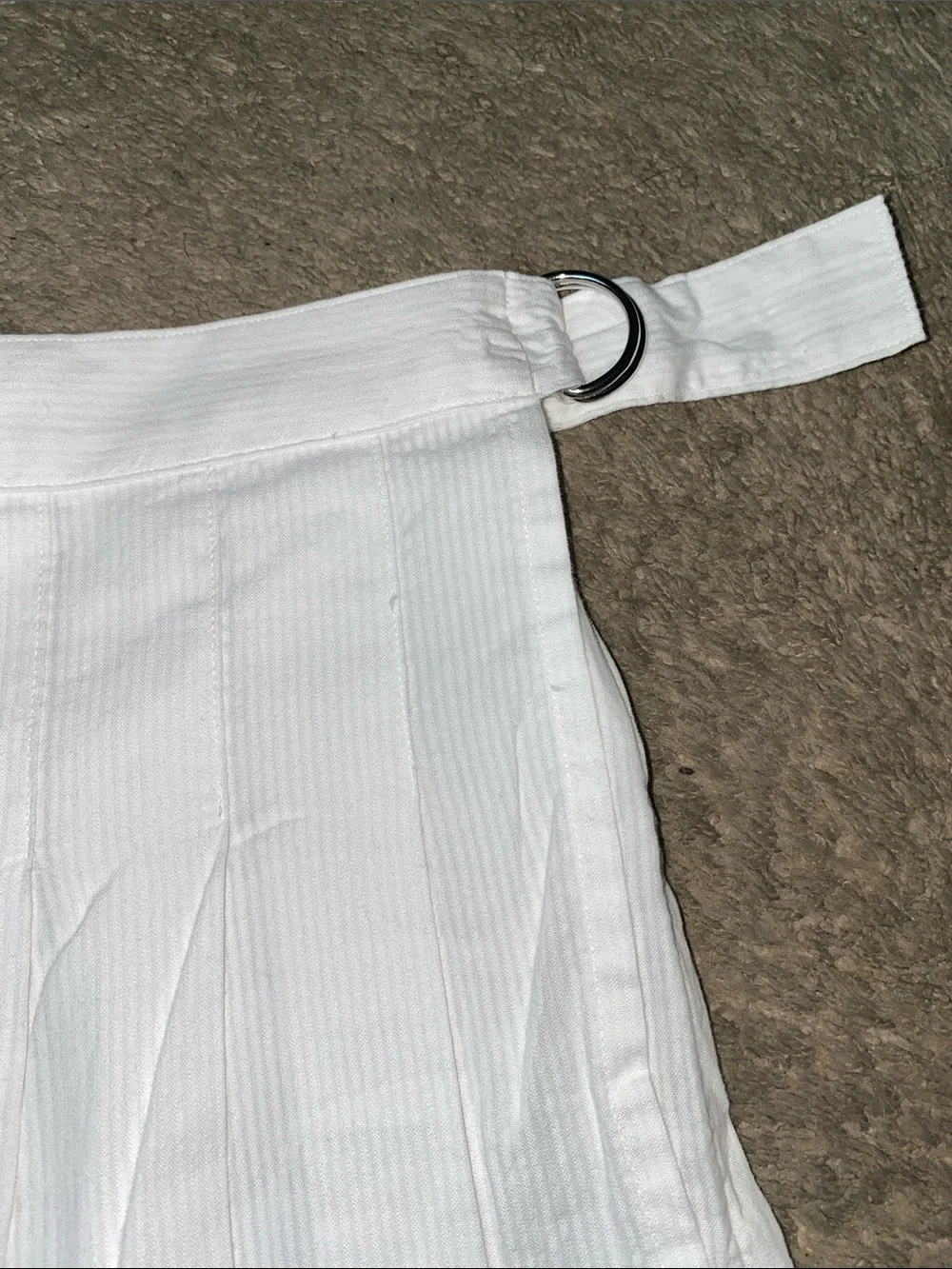 Ralph Lauren White Pleated Athletic Skort with Embroidered Pony